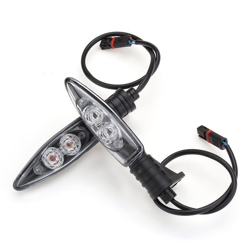 Pair Front Turn Signal Indicator LED Light 12V Replacement For S1000RR R1200gs F800gsclear Lens Pair Front Turn Signal Indicator LED Light 12V Replacement For S1000RR R1200gs F800gsclear Lens