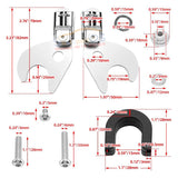Backrest-Detachable-Sissy-Bar-Luggage-Racks-Docking-Latch-Clips-Kit-For-Harley-Softail-Slim-Street-Bob-Deluxe-2018-UP
