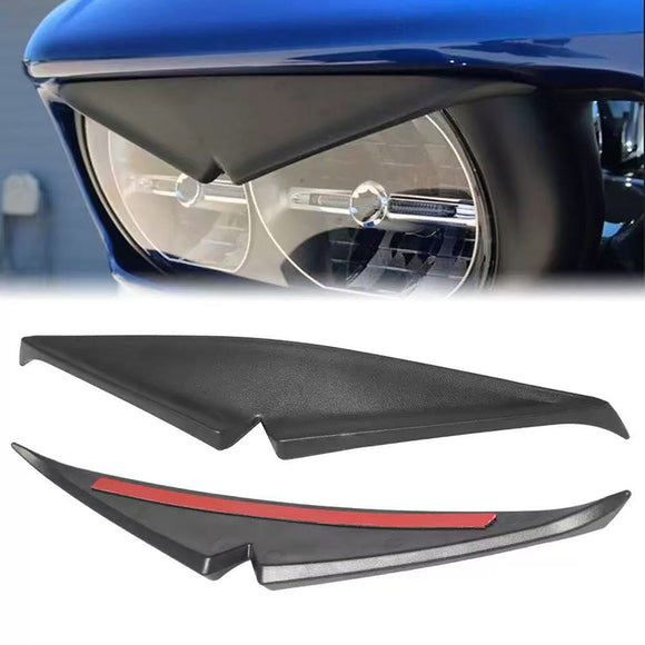 Headlight-Mean-Mug-Bezel-Eyebrow-Eyelid-Trim-for-Harley-Road-Glide-FLTRU-2015-UP