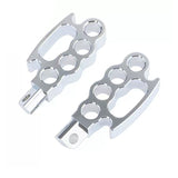 Motorcycle-Foot-Pegs-Footrest-for-Harley-Dyna-Sportster-Softail-Cat-Prints-Style