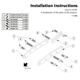 Passenger-Footpeg-Rear-Pedal-Lowering-Kit-for-Honda-CM500-CM300-Rebel
