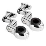 Universal-Highway-Front-Foot-Rest-Footpegs-Mount-Clamp-for-Harley
