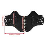 Universal-Leather-Side-Saddle-Heat-Shield-Deflector-for-Harley-Sportster-Dyna-Softail-Touring