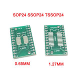 10pcs-SOP24-SSOP24-TSSOP24-to-DIP24-SMD-To-DIP-0.65mm/1.27mm-to-2.54mm-Converter-Socket