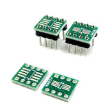 10pcs/set-TSSOP8-SSOP8-SOP8-SMD-to-DIP8-Adapter-+-Pin-Header-PCB-Board-Converter-0.65mm/1.27mm
