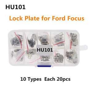 200PCS-HU101-Car-Lock-Reed-Lock-Plate-for-Ford-Focus-Cylinder-Repair-Locksmith-Tool