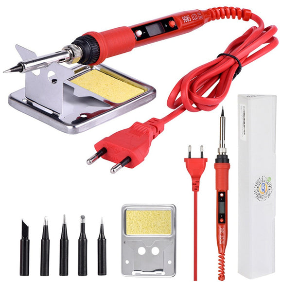 110V-220V-80W-Electric-Soldering-iron-Adjustable-Temperature-Solder-iron-With-5pcs-Tips