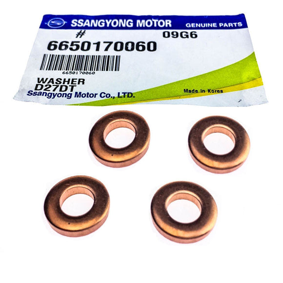 4pcs/set-Genuine-Injector-Washer-6650170060-For-Ssangyong-Rexton-Kyron-Stavic-Actyon