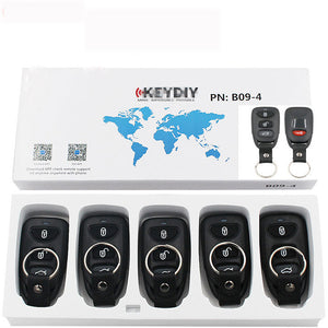 5pcs KD B09-3+1 Universal Remote Control Key 4 Button (KEYDIY B Series)