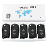5pcs KD B08-3 Universal Remote Control Key 3 Button (KEYDIY B Series)