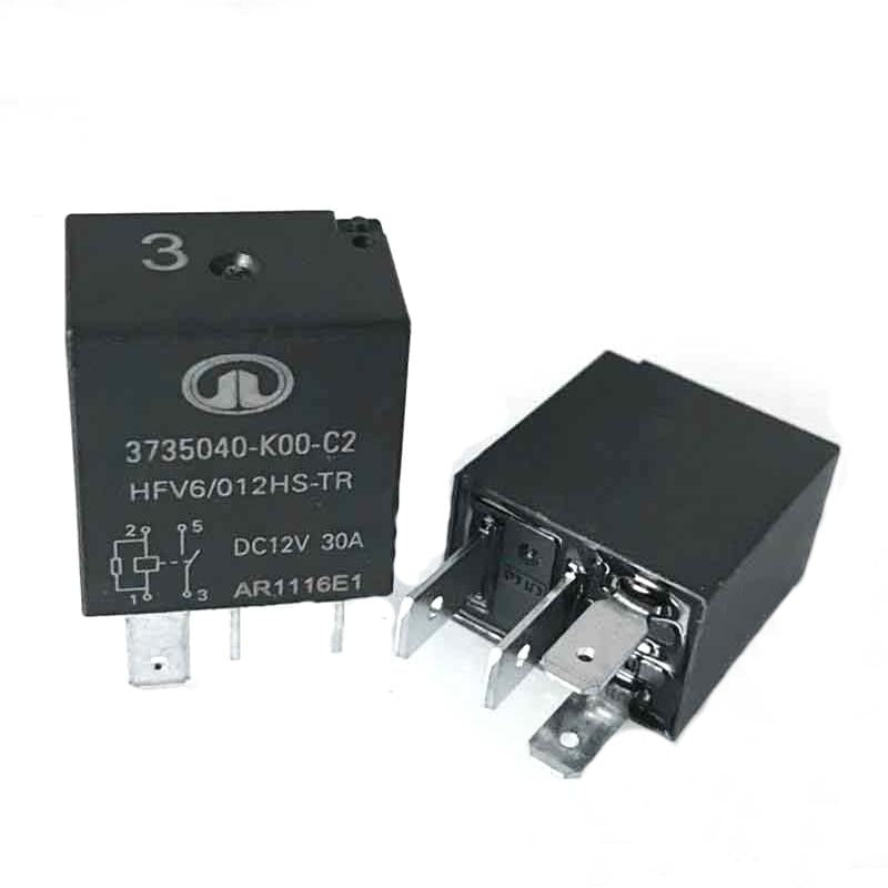 2 Relais Automobiles HONGFA HFV6-012HS-TR 12VDC 4 Broches 30A - Neufs