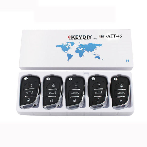 5pcs KD NB11-ATT-46 Remote Control Key 3 Button (KEYDIY NB Series)