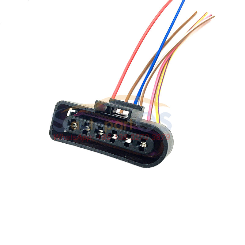 Tyco 6-Pole Automotive Connector Kit - 1J0 973 713 - For Audi, VW - Socket & Pins