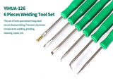 6pcs/Set YIHUA 126 Series Flux Soldering Tool Welding Tools Kit