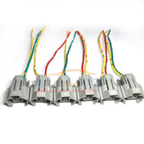 6x Denso Female Fuel Injector Connector Plug Pigtail Harness High Impedance for Hyundai KIA Nissan Mitsubishi