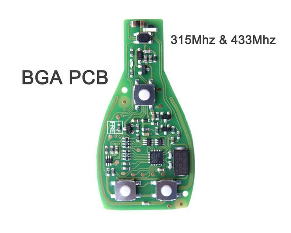 Xhorse Mercedes BGA Chrome 433-315MHz Remote PCB 4 Buttons