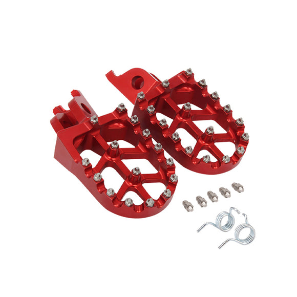 Billet-MX-Wide-Foot-Pegs-Pedals-Rests-for-CR125-CR250-CRF250R-X-CRF450R-CRF450X