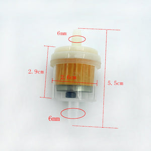 Clear-Inline-Gas-Magnetic-Fuel-Filter-1/4"-5mm-6mm-for-Honda-ATV-Motorcycle