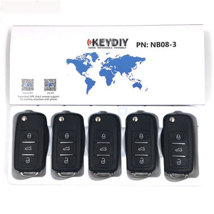 5pcs KD NB08-3 Universal Multi-functional Remote Control Key 3 Button (KEYDIY NB Series)