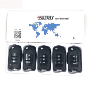 5pcs KD NB10-4 Universal Multi-functional Remote Control Key 4 Button (KEYDIY NB Series)