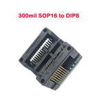 3pcs/set-SOP16-to-DIP8-Adapter+SOP8-150mil-200mil-300mil-Socket-for-EZP2010-EZP2013-CH341A-TL866CS-TL866A-Programmer