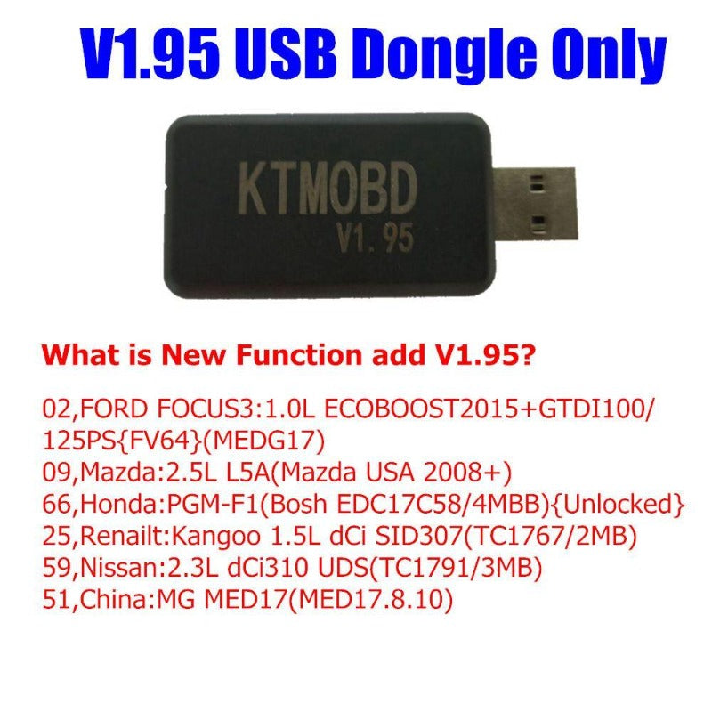 KTMOBD V1.95 KTM-OBD ECU Upgrade TunningTool DiaLink J2534 ECU Program ...