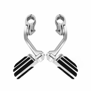 Long-Highway-Foot-Pegs-Fit-for-Harley-Electra-Road-King-Street-Glide-1-1/4"-Bars