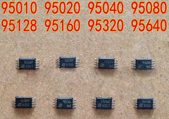 16pcs/lot-TSSOP8-95010-95020-95040-95080-95128-95160-95320-95640-EEPROM-Chip-Component-IC-Original-New