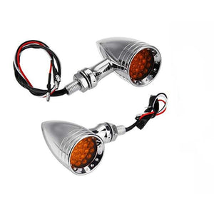 Motorcycle-Chrome-LED-Bullet-Amber-Brake-Blinker-Turn-Signal-Lights-for-Harley