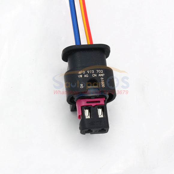 New-Horn-Connector-Pigtail-Plug-4F0973702-for-VW-Audi