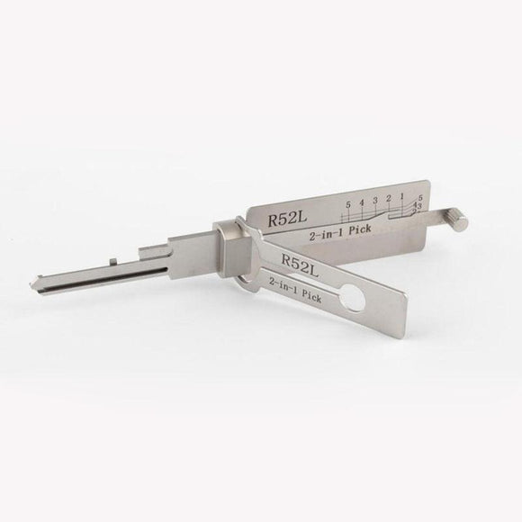 Original Lishi R52L Residential Pick Set 2 in 1 Lock Pick Decoder for Long Phillip brand of locks