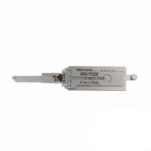 Original Lishi 2-in-1 Pick Decoder Tool FO26/H60-AG For Door Lock 1-6 Only Anti Glare Type