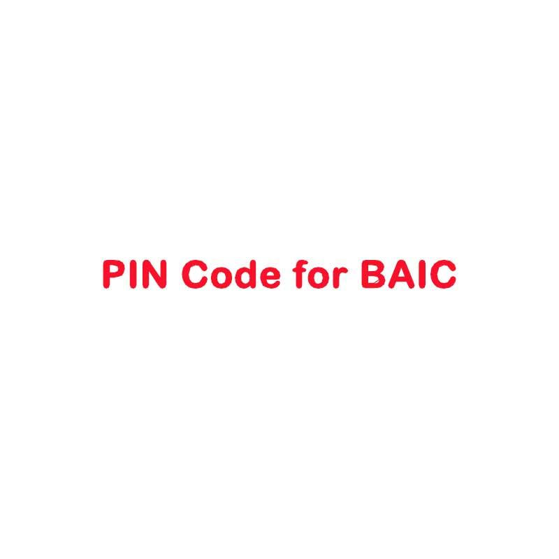 PIN Code Calculation Service for BAIC – autopartsos