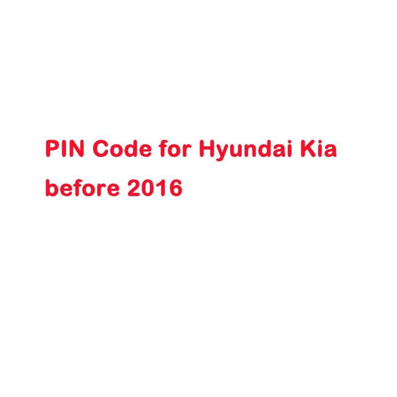 PIN Code Calculation Service for Hyundai Kia