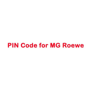 PIN Code Calculation Service for MG Roewe