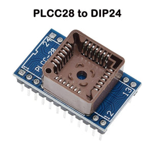 PLCC28-to-DIP24-Adpater-IC-Socket-for-Universal-Chip-Programmer