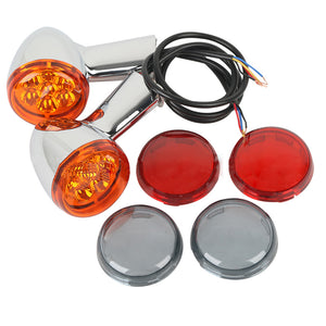 Rear-Turn-Signals-Lights-Indicator-Amber-Fit-For-Harley-Sportster-883-1200-92-up