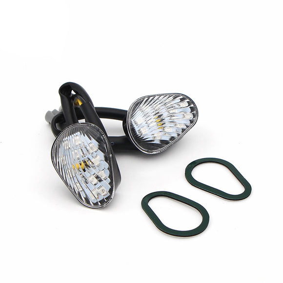 Smoke-Flush-Mount-Turn-Signals-Lights-Fits-Yamaha-YZF-R1/R6/R6S-Flash-LED