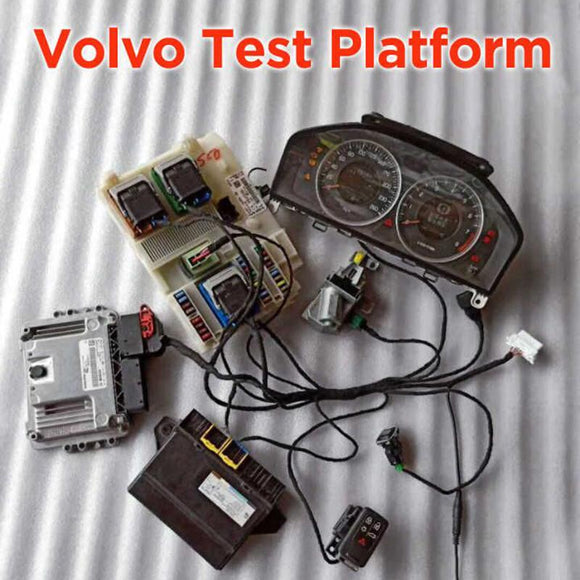 Volvo-Test-Platform-full-set-(include-Cluster-BCM-Module-Gateway-ECU-Steering-Lock-Remote-key-Test-cables)