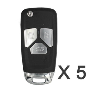 XNAU01EN Xhorse VVDI2 VVDI Key Tool Wireless Flip Remote Key 3 Button Audi Type
