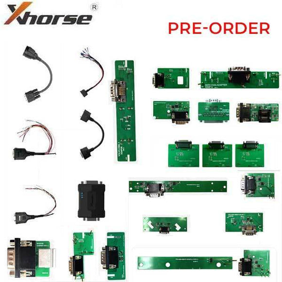 Xhorse - Solder-Free Adapters & Cable Package for Mini PROG & Key Tool PLUS Tablet-BMW-Land Rover-Porsche-Volvo- In Stock