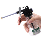 Oil-pump-Gun-250ml-oil-can-plastic-transparent-high-pressure-hose-oiler-mini-injector